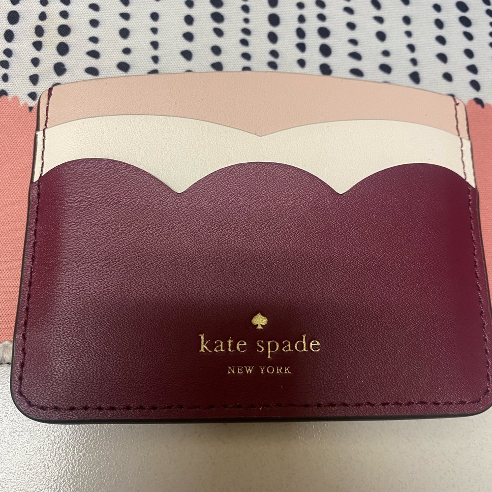 Scalloped Kate Spade card holder
